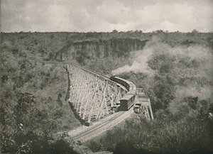 Gokteik峡谷和铁路大桥，1900年。 作者 不明