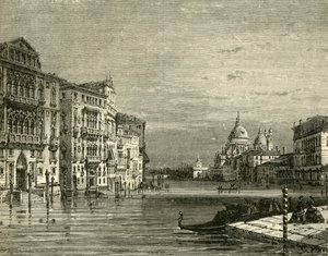 大运河，威尼斯，1890年。 作者 不明