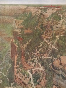 1914年，亚利桑那州大峡谷。 作者 不明