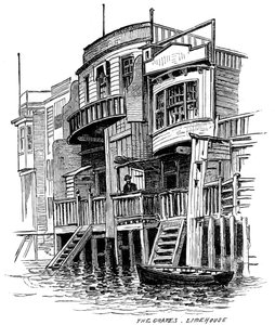 葡萄酒馆，伦敦莱姆豪斯，1887年 作者 不明