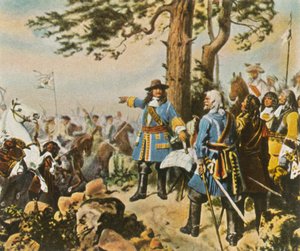 1675年6月28日，费贝尔林战役前的大选区指挥官。 作者 不明