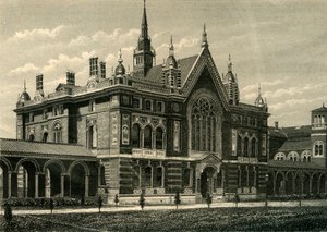 德威学校的礼堂，建于1878年。 作者 不明