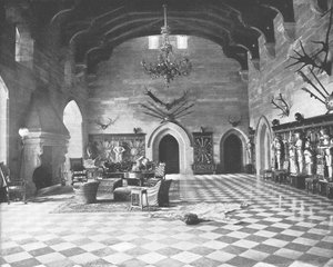 礼堂，沃里克郡沃里克城堡，1894年。 作者 不明