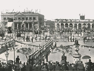 祝圣日大广场，乌拉圭蒙得维的亚，1895年。 作者 不明