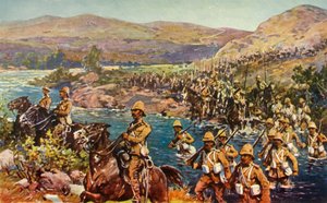 大转弯运动-穿越Riet，1901年。 作者 不明