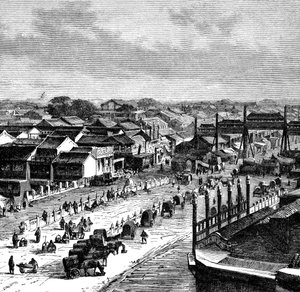 北京高街，约1890年 作者 不明