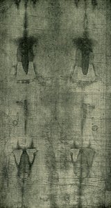 神圣裹尸布-从背后看到的身体烙印，1902年。 作者 不明