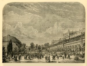 园艺花园和展览馆，建于1876年。 作者 不明