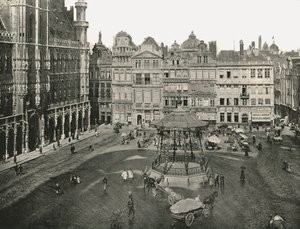 比利时布鲁塞尔的维尔酒店（Hotel de Ville），1895年。 作者 不明