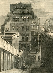滑铁卢桥路的房屋，建于1878年。 作者 不明
