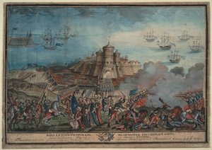 1790年，土耳其皇家军队在土耳其奥恰科夫港前 作者 不明