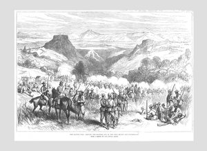 非洲黑人战争-将非洲黑人赶出铁山和水坑顶，1878年。 作者 不明