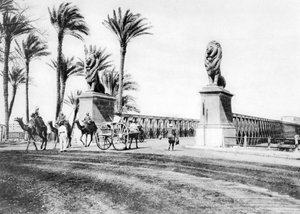 埃及开罗Kasr-El-Nile桥，建于1920年代 作者 不明