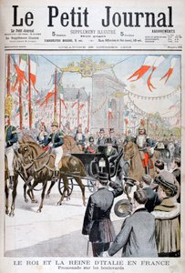 1903年法国的意大利国王和王后 作者 不明