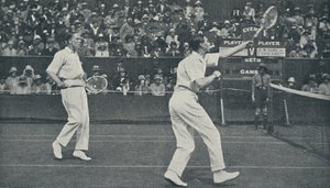 国王作为草地网球选手，1926年，1937年。 作者 不明
