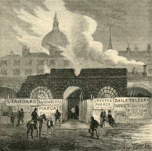 舰队监狱的最后遗存，c1872。 作者 不明