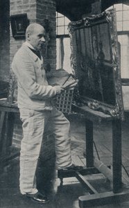 加斯顿（Gaston La Touche）已故工作室，摄于1913年。 作者 不明