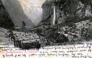 瑞士伯恩高原，劳特布龙嫩山谷，1903年 作者 不明