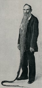 最长的胡子记录，1896年，1910年 作者 不明