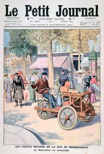 街头商人的现代化：刀磨车，1911年 作者 不明