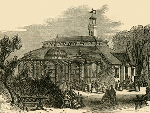猴屋，约建于1876年。 作者 不明