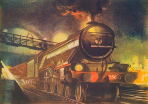 夜苏格兰人，LNER，离开国王十字，1940年 作者 Unbekannt