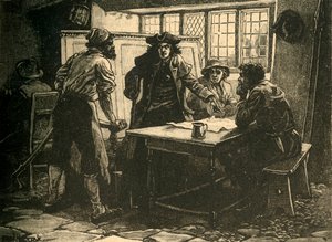 1817年1890年，在德比郡彭特里克（Pentrich）的怀特霍斯旅馆（White Horse Inn）的诺丁汉上尉和鼓动者。 作者 不明