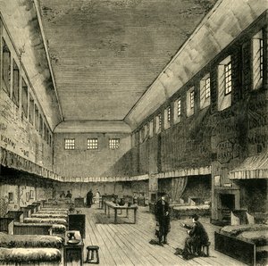 1840年的旧宿舍，1881年。 作者 不明
