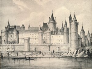 1670年的旧罗浮宫，1915年 作者 不明