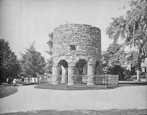 罗德岛新港塔楼的北欧古堡，建于1897年。 作者 不明