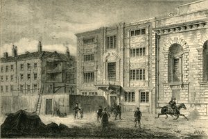伦巴底街的旧邮局，约1800年，建于约1872年。 作者 不明