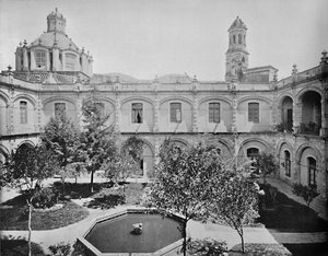 墨西哥城，旧圣伊波利托修道院，建于1897年。 作者 不明