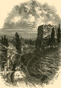 公元4世纪的君士坦丁堡老城墙，1890年。 作者 不明