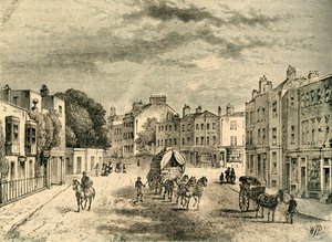 沃克斯豪尔（Vauxhall）旧村，有花园入口，建于1825年，建于1878年。 作者 不明