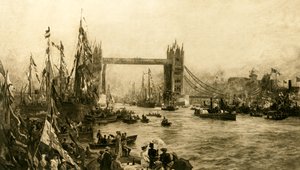 塔桥开幕式，c1894。 作者 不明