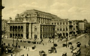 歌剧院，维也纳，奥地利，摄于1935年。 作者 不明