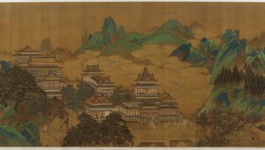 西王母的桃花节，明或清代，17-18世纪。 作者 不明