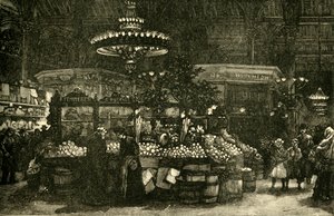 人民市场，1898年。 作者 不明