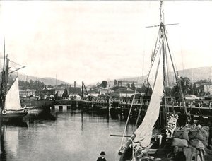 澳大利亚塔斯马尼亚州霍巴特港，1895年。 作者 不明