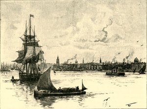 利物浦港口，1898年。 作者 不明