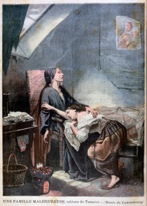 贫穷家庭或自杀，1849年，1897年 作者 不明