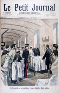 共和国总统费利克斯·佛雷（Felix Faure）于1895年访问巴黎圣安托万医院 作者 Unbekannt