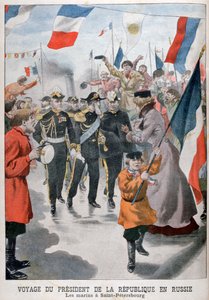1902年，法兰西共和国总统访问俄罗斯圣彼得堡 作者 不明
