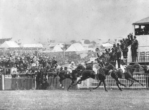 1900年王子第二德比：1901年钻石禧年首次通过。 作者 不明