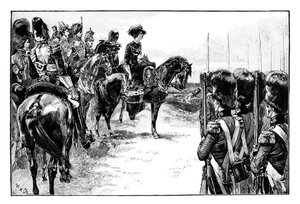 女王在萨里郡乔巴姆的营地，1853年，1888年 作者 不明