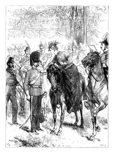 女王在海德公园（Hyde Park）分发维多利亚十字勋章，伦敦，c1850年代，c1888年 作者 不明