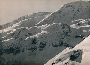 卑尔根铁路的Reinunga隧道，1914年。 作者 不明