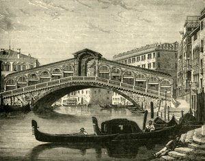 里亚托（Rialto），威尼斯，1890年。 作者 不明