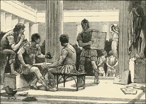 1890年，罗马人在科林斯。 作者 不明