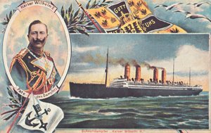 SS威廉皇帝二世（Kaiser Wilhelm II），c1910。 作者 不明